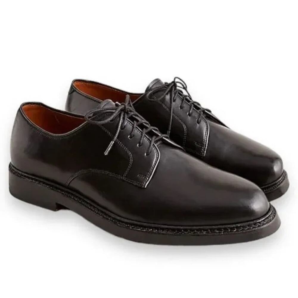 J. Crew Men's Italian Leather Upper Ludlow Derbys Boots Black Size 12 NWOB